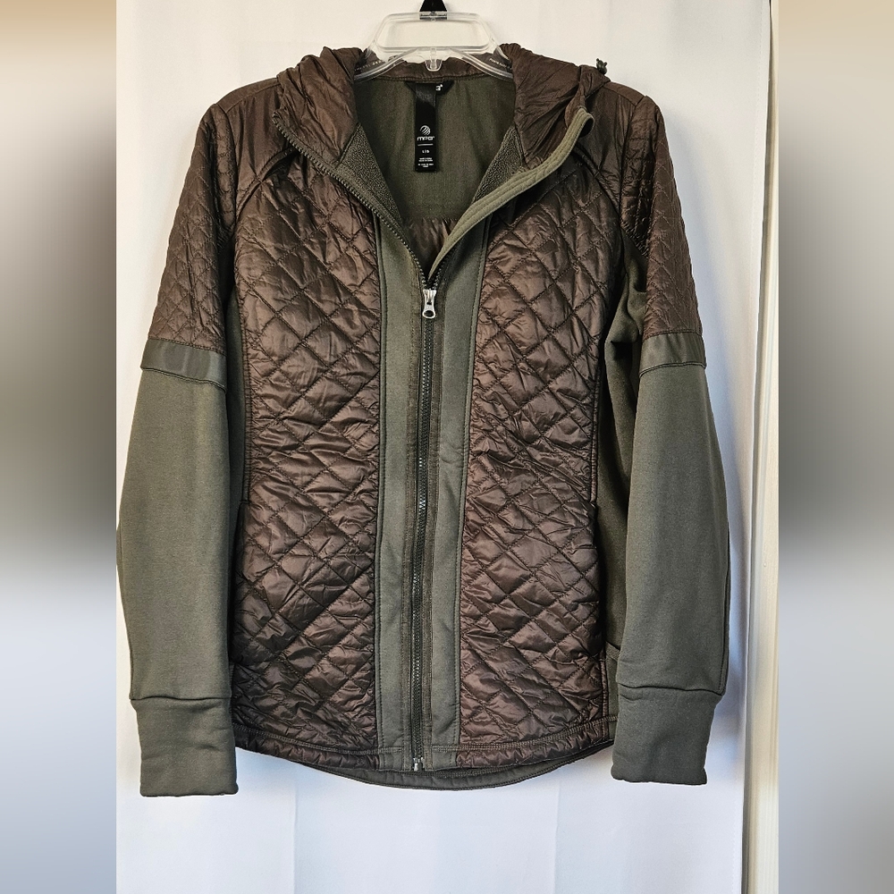 MPG Women's 3M Thinsulate quilted hooded zip jacket size large‎